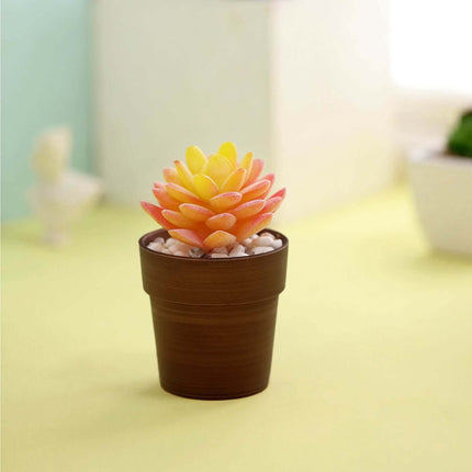 AliKopy 3-Pack Rustic Brown Small Flower Plant Pots - Durable Plastic,
