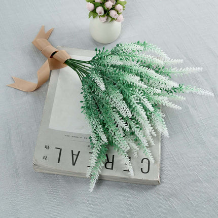 AliKopy 14" Artificial Lavender Flower Stems - Set of 4, Realistic Gre