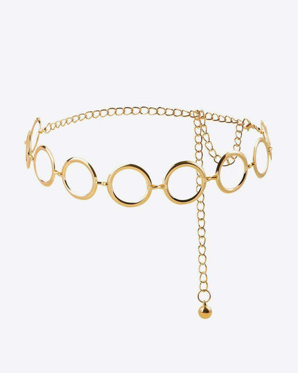 Ferroalloy Chic Circle Link Belt: The Ultimate Fashion Accessory