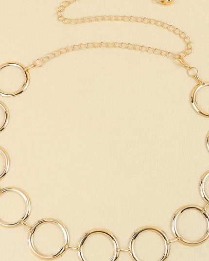 Ferroalloy Chic Circle Link Belt: The Ultimate Fashion Accessory