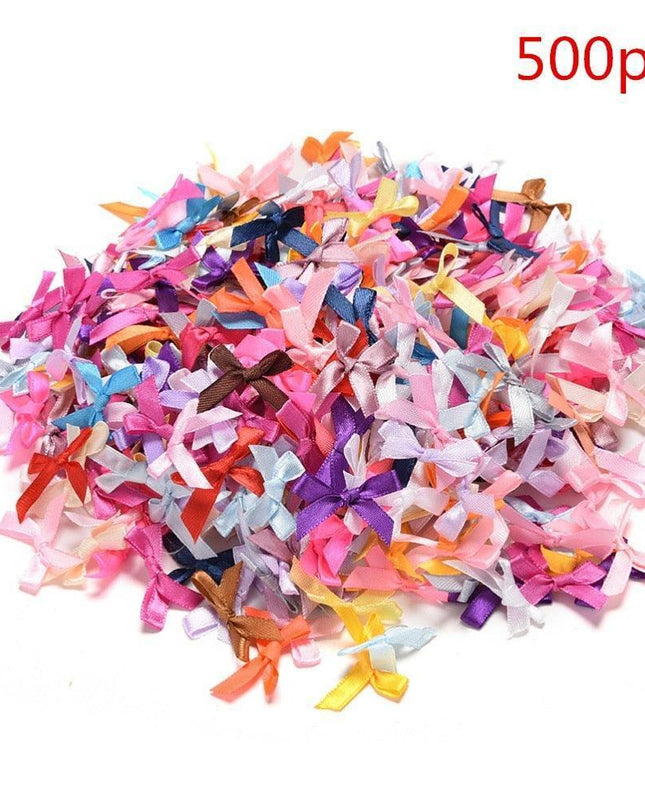 Elegant Satin Bow Tie DIY Craft Kit - Create Your Own Ribbon Masterpieces