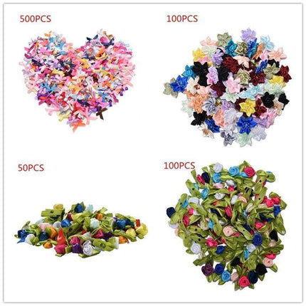 Elegant Satin Bow Tie DIY Craft Kit - Create Your Own Ribbon Masterpieces