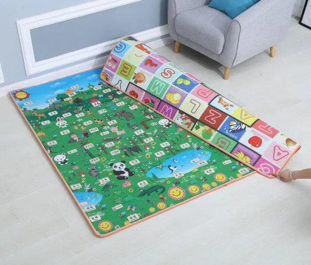 Kids' Interactive Learning Playmat with Reversible Design