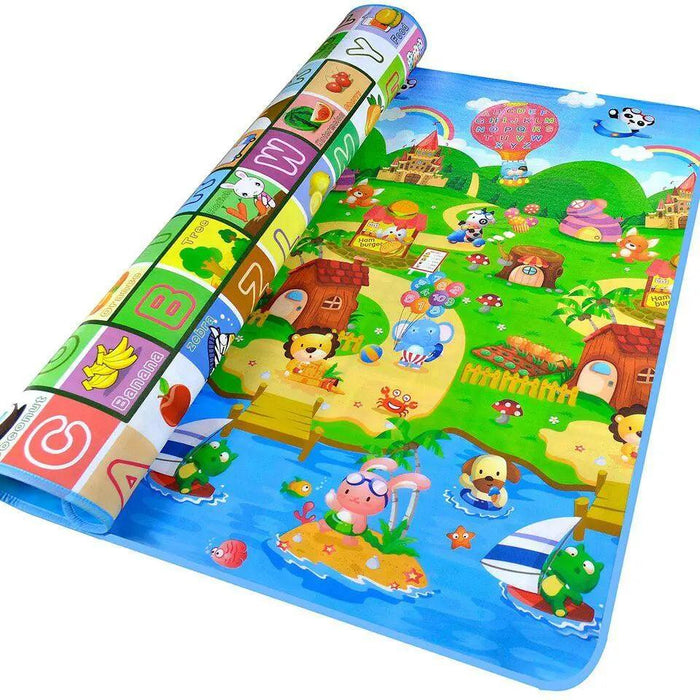 Kids' Interactive Learning Playmat with Reversible Design