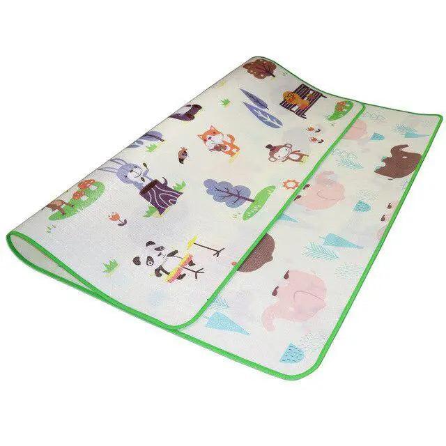 Interactive Child Development Playmat with Dual-Sided Functionality