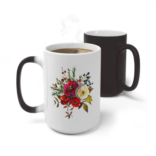 Magical Color-Changing Christmas Ceramic Mug - A Whimsical Morning Experience