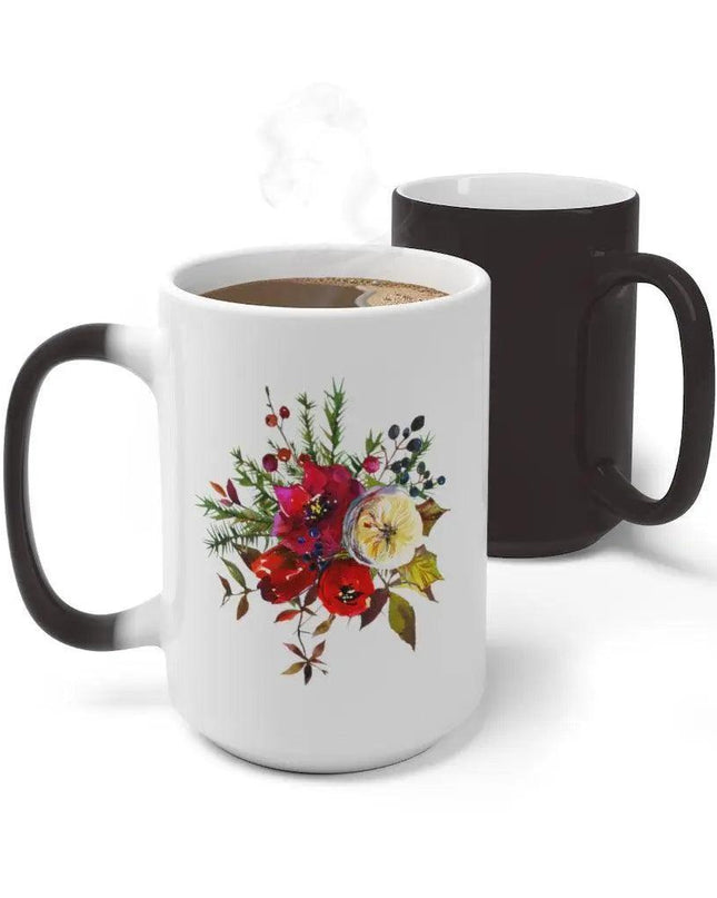 Magical Color-Changing Christmas Ceramic Mug - A Whimsical Morning Experience
