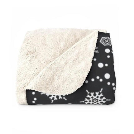 Cozy Festive Sherpa Fleece Throw Blanket - Holiday Warmth & Comfort