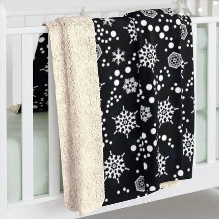 Cozy Festive Sherpa Fleece Throw Blanket - Holiday Warmth & Comfort