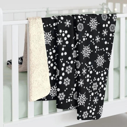 Cozy Festive Sherpa Fleece Throw Blanket - Holiday Warmth & Comfort