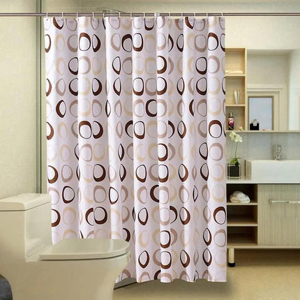Elegant Geometric Waterproof Shower Curtain with Eco-Friendly Fabric and Advanced Print Technology