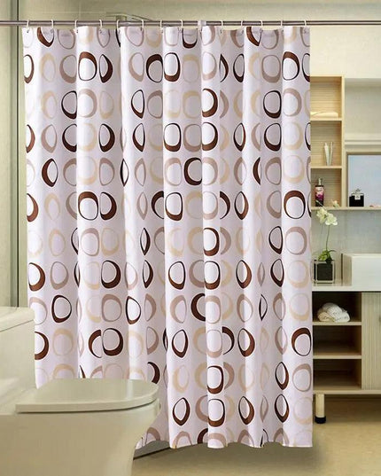 Elegant Geometric Waterproof Shower Curtain with Eco-Friendly Fabric and Advanced Print Technology