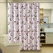 Luxurious Geometric Print Waterproof Shower Curtain with Advanced Print Technology