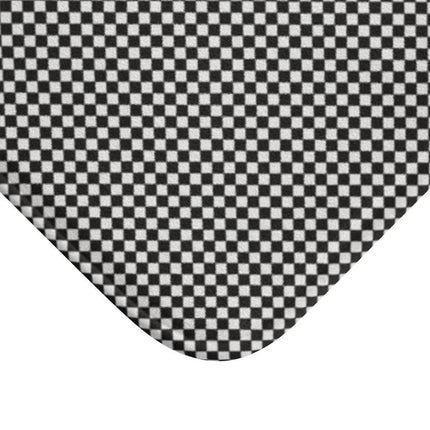 Elegant Checkered Memory Foam Bath Mat - Transform Your Bathroom Aesthetics