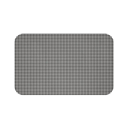 Elegant Checkered Memory Foam Bath Mat - Transform Your Bathroom Aesthetics