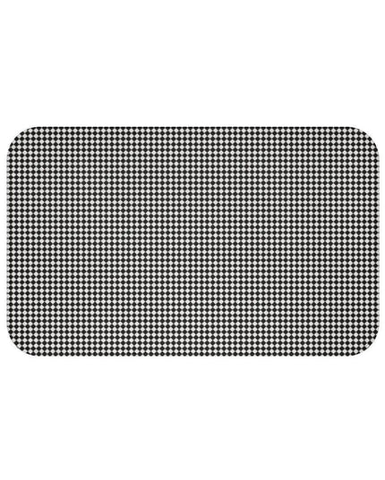 Elegant Checkered Memory Foam Bath Mat - Transform Your Bathroom Aesthetics