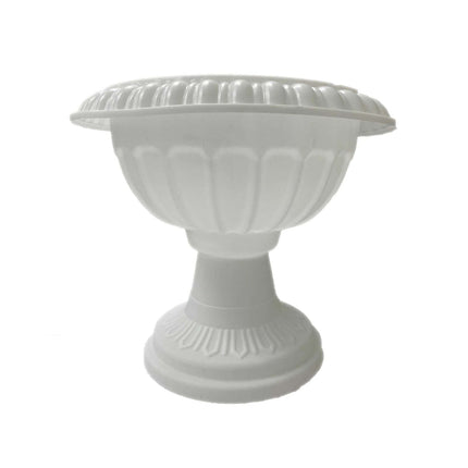 AliKopy 4 Pack 11" Off White Roman Inspired Pedestal Column Plant Stan