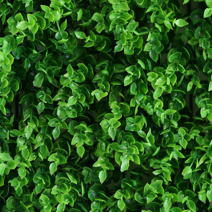 AliKopy 11 Sq ft. Baby Green Boxwood Hedge Wall Mat - 4 Panels, UV-Res