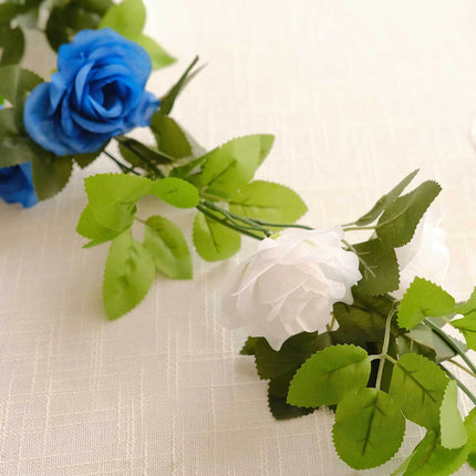AliKopy 2 Pack 7ft Silk Mini Rose Flower Garland, 26 Flower Heads