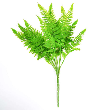 AliKopy 19" Green Artificial Boston Fern - Lifelike Indoor Faux Plant