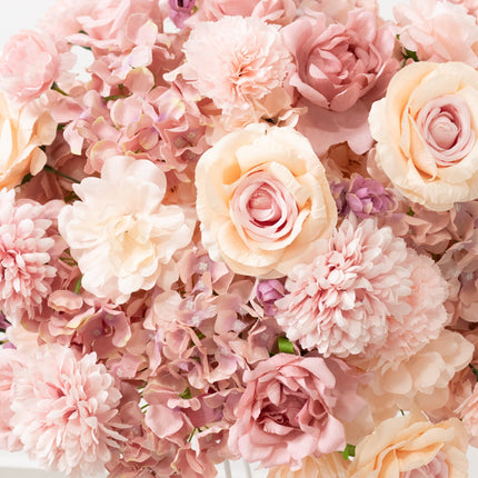 AliKopy 22-Inch Dusty Rose Silk Flower Centerpiece - Pre-Arranged Deco