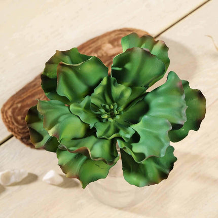 AliKopy 3 Pack 6" Wavy Kalanchoe Artificial Succulent Plants, Realisti