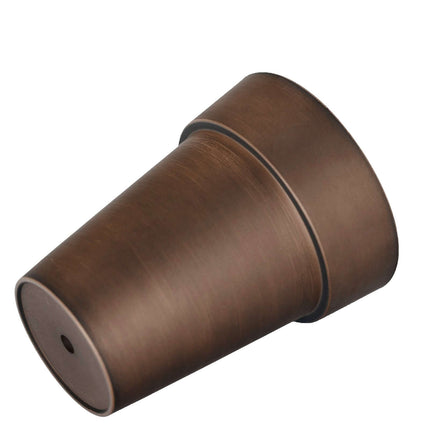 AliKopy 2-Pack Rustic Brown Flower Pots - 6" Plastic Indoor Planters
