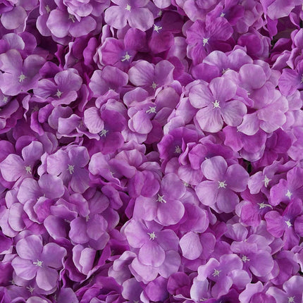 AliKopy 11 Sq ft Purple UV Protected Hydrangea Wall Mat - 4 Panels