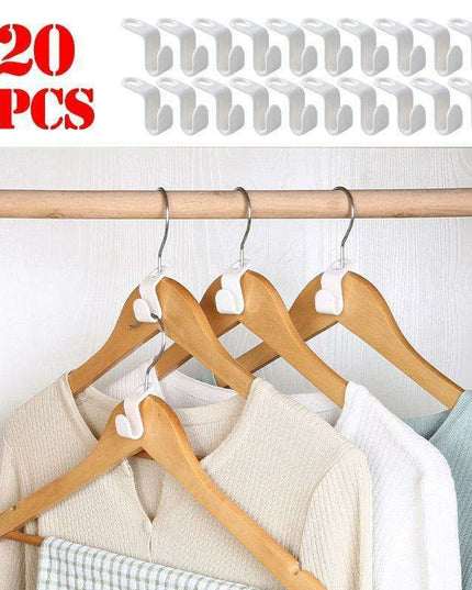 Space-Efficient Plastic Hanger Hooks for Neat and Organized Closets
