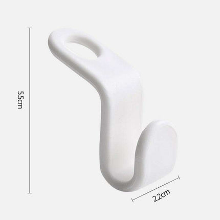 Space-Efficient Plastic Hanger Hooks for Neat and Organized Closets