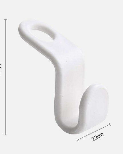 Space-Efficient Plastic Hanger Hooks for Neat and Organized Closets