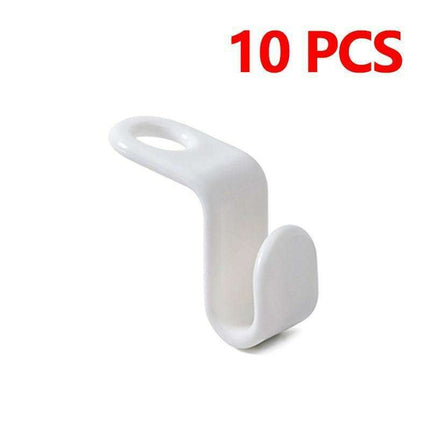 Space-Efficient Plastic Hanger Hooks for Neat and Organized Closets