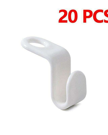 Space-Efficient Plastic Hanger Hooks for Neat and Organized Closets