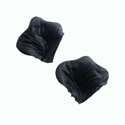 AliKopy 500-Pack Black Silk Rose Petals - Round Design, Table Decor