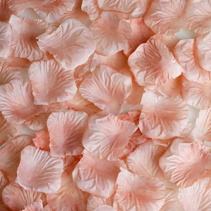AliKopy 500-Pack Dusty Rose Silk Rose Petals - Round Design, Decorativ