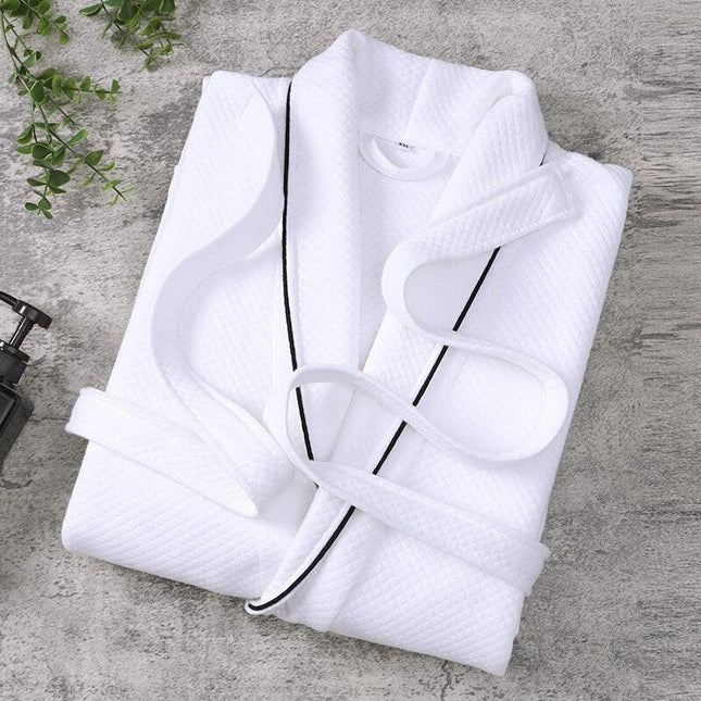 Summer Comfort Hooded Cotton Bathrobe for Men