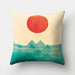 Multicolored Sunset Design Pillow Cover