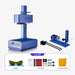 20W Fiber Laser Engraving Machine with Rotary Ax - Ideal for Metal, Jewelry, Plastics, and Leather