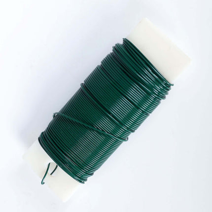 AliKopy 2 Pack 20 Gauge Green Floral Wire - 38 Yards for DIY Crafts