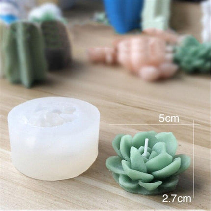 Creative 3D Cactus and Succulent Silicone Mold for Unique Crafting and Baking