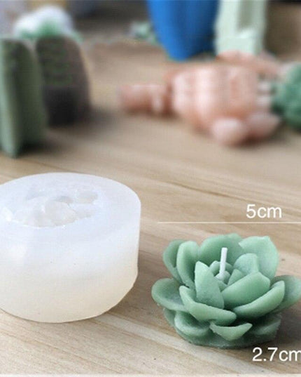 Creative 3D Cactus and Succulent Silicone Mold for Unique Crafting and Baking