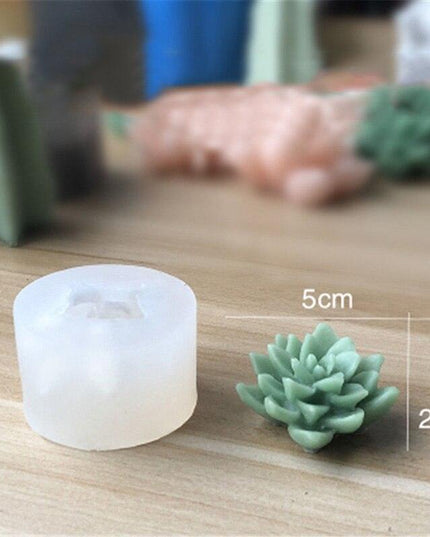 Creative 3D Cactus and Succulent Silicone Mold for Unique Crafting and Baking