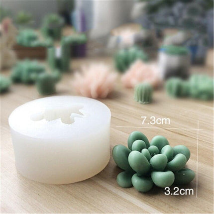 Creative 3D Cactus and Succulent Silicone Mold for Unique Crafting and Baking