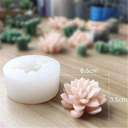 Creative 3D Cactus and Succulent Silicone Mold for Unique Crafting and Baking