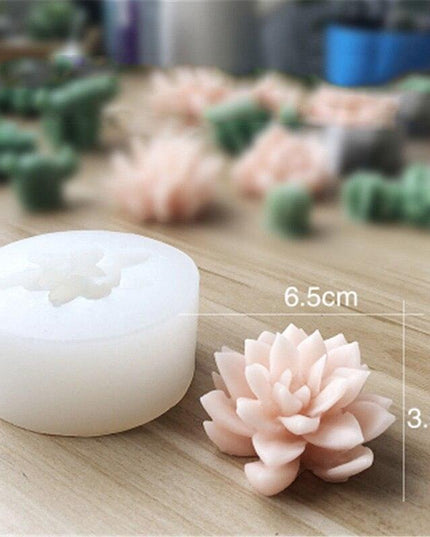 Creative 3D Cactus and Succulent Silicone Mold for Unique Crafting and Baking
