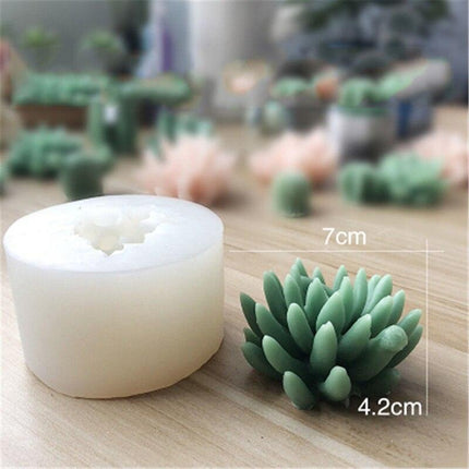 Creative 3D Cactus and Succulent Silicone Mold for Unique Crafting and Baking