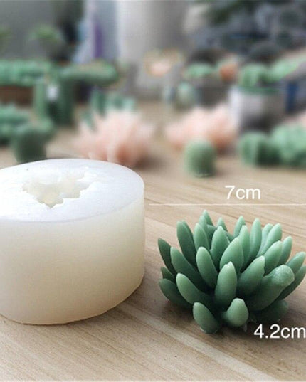 Creative 3D Cactus and Succulent Silicone Mold for Unique Crafting and Baking