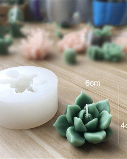 Creative 3D Cactus and Succulent Silicone Mold for Unique Crafting and Baking