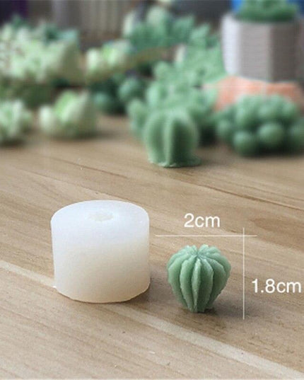 Creative 3D Cactus and Succulent Silicone Mold for Unique Crafting and Baking
