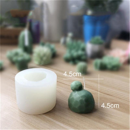 Creative 3D Cactus and Succulent Silicone Mold for Unique Crafting and Baking